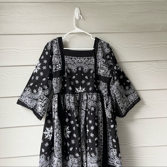 Vintage Dresses Handmade Bandana Maxi Dress Black Poshmark